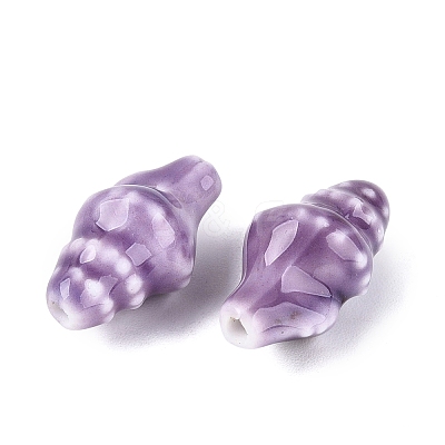 Vintage Handmade Porcelain Beads PORC-Q006-08H-1