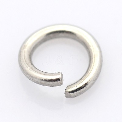 Tarnish Resistant 304 Stainless Steel Open Jump Rings A-STAS-E066-08-9mm-1