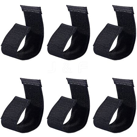 6Pcs Polyester Hook and Loop Tapes DIY-CP0013-42-1