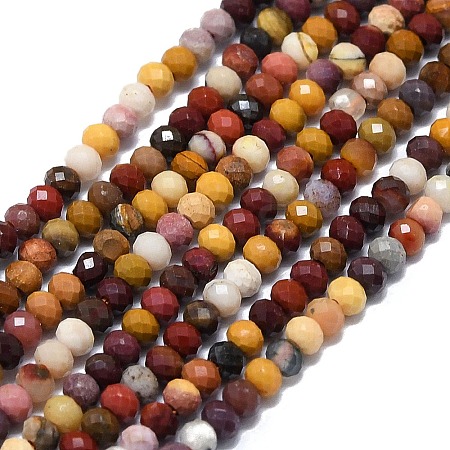 Natural Mookaite Beads Strands G-G106-A33-01-1