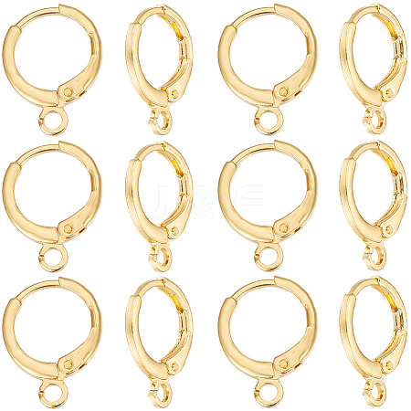 SUNNYCLUE 50Pcs Brass Leverback Earring Findings KK-SC0004-22G-1