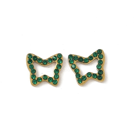 304 Stainless Steel Rhinestone Cabochons STAS-A057-04G-H02-1