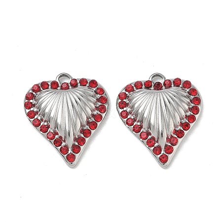 304 Stainless Steel Rhinestone Pendants RB-CBA7A56-01A-P-1