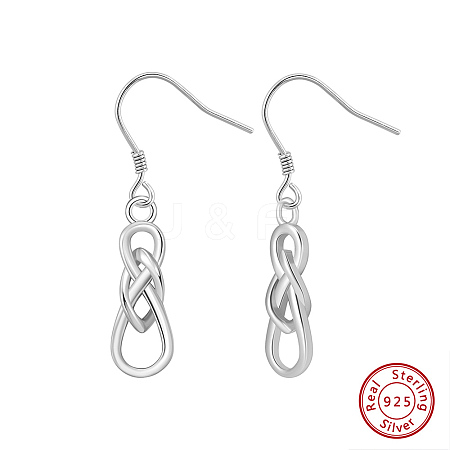 925 Sterling Silver Dangle Earrings for Women EJEW-F341-03P-1