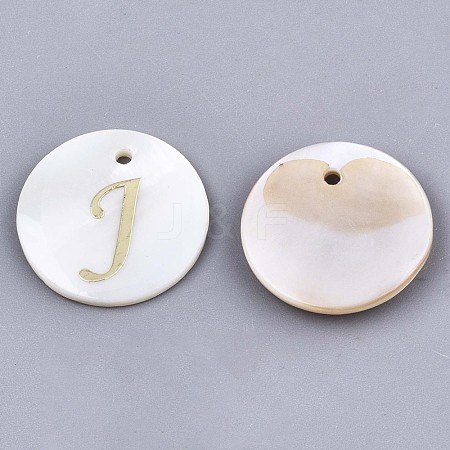 Natural Freshwater Shell Pendants SHEL-N027-04J-1