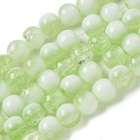 Crackle Glass Beads X1-GLAA-U001-8mm-09-1