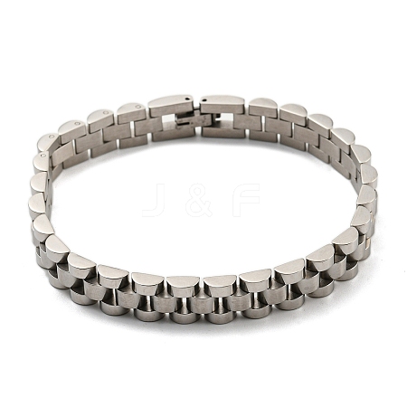 Non-Tarnish 304 Stainless Steel Thick Link Chain Bracelet BJEW-G649-10B-P-1