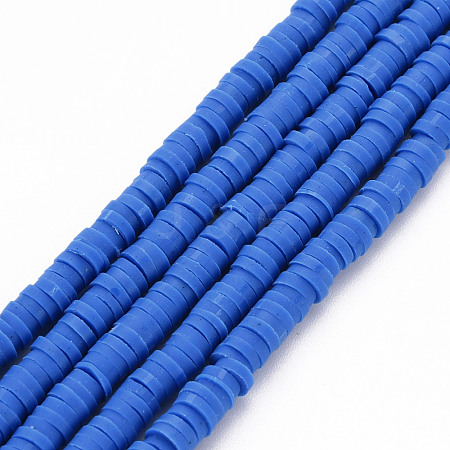 Handmade Polymer Clay Bead Strands CLAY-T002-4mm-67-1