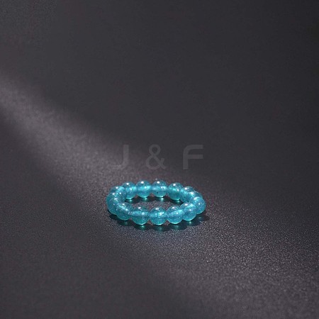Natural Jade Stretchy Finger Rings FS-WG01730-28-1