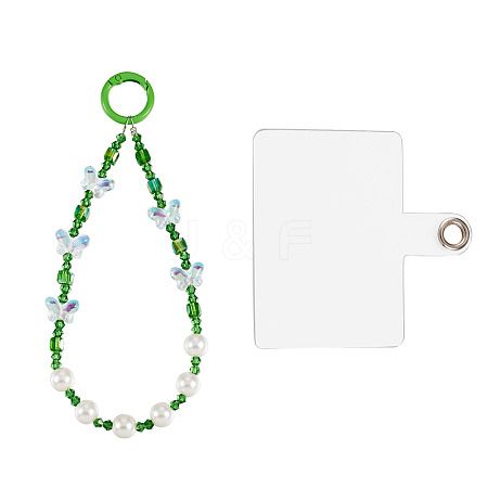Resin Beads Mobile Straps AJEW-TAC0006-10B-1