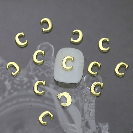 Alloy 26 Letter Shapes Nail Art Decoration MRMJ-WH0114-001-03-1