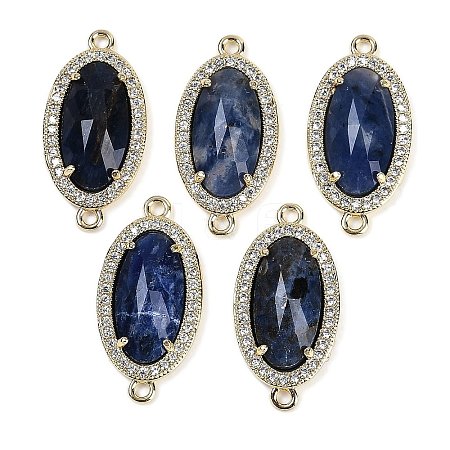 Natural Sodalite Faceted Oval Links G-B126-06G-04-1