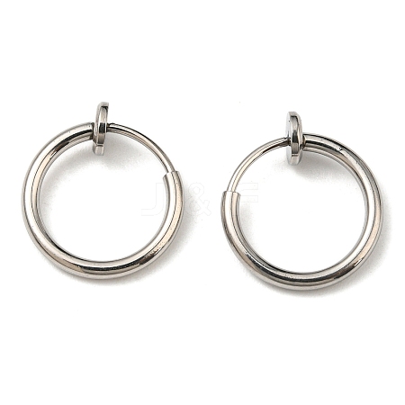 Non-Tarnish 304 Stainless Steel Clip-on Earrings EJEW-P232-01P-1