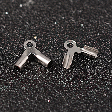 Tarnish Resistant 304 Stainless Steel Folding Crimp Ends LS-X-STAS-M250-01-1