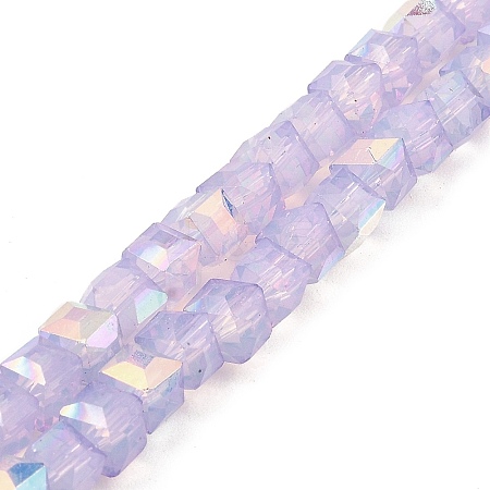 Baking Painted Glass Beads Strands DGLA-D001-05A-1