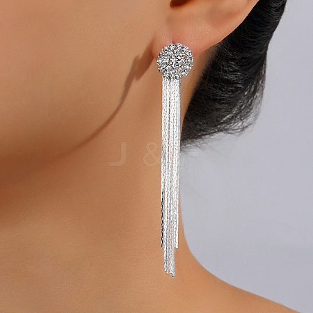 Chic Alloy Tassel Stud Earrings for Women XD9128-1