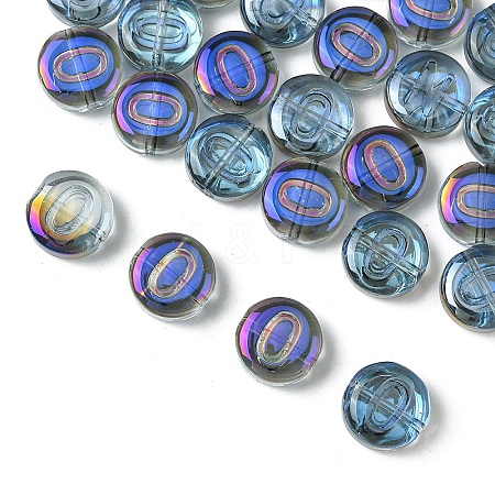 Electroplate Glass Beads EGLA-YW0005-01O-1
