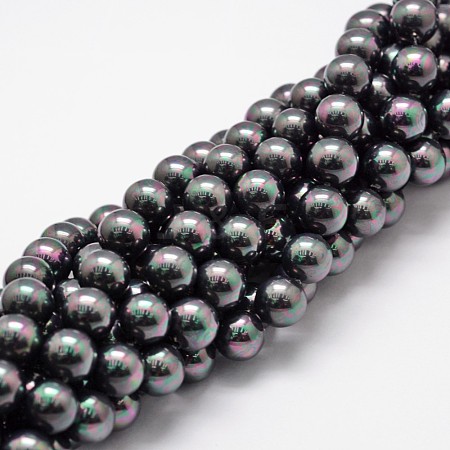 Shell Pearl Bead Strands BSHE-L025-05-8mm-1