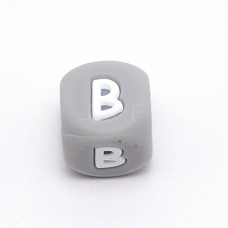 Silicone Alphabet Beads for Bracelet or Necklace Making SIL-TAC001-01A-B-1