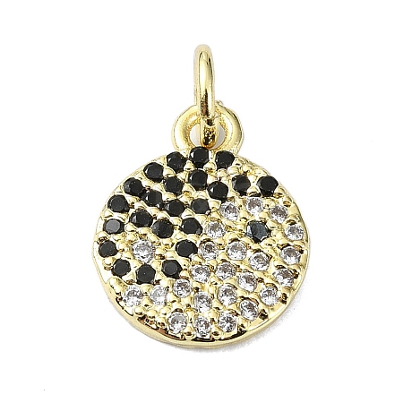 Brass Micro Pave Colorful Cubic Zirconia Pendant KK-H475-05G-1