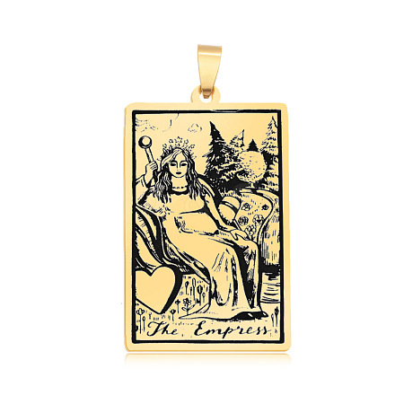 201 Stainless Steel Pendants STAS-S105-LA460-14-1