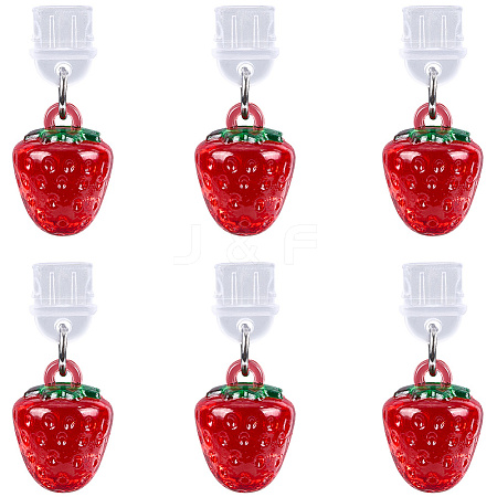 6Pcs Plastic Mobile Dustproof Plugs HJEW-CN00015-1