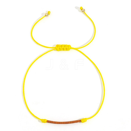 Handmade Glass Seed Beads Braided Bead Bracelets LE4581-14-1