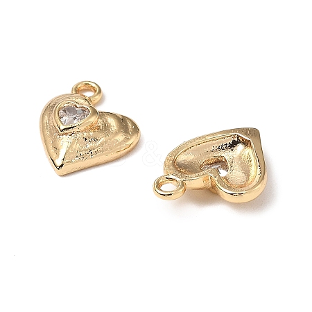 Brass Micro Pave Cubic Zirconia Pendants KK-A259-19G-1
