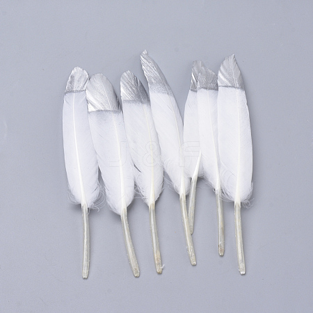 Silver Plated Feather Costume Accessories FIND-Q046-13B-S-1