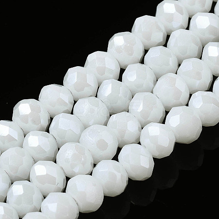 Electroplate Glass Beads Strands LS-EGLA-A034-P8mm-A21-1