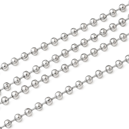 Tarnish Resistant 201 Stainless Steel Ball Chainswith Spool CHS-R008-19-100m-1