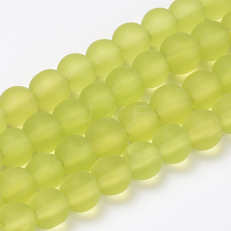Transparent Glass Beads Strands X-GLAA-Q064-03-10mm-1