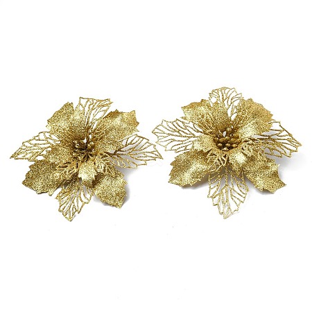Plastic Glitter Artificial Flower LS-HJEW-R124-03-1