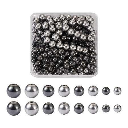 8 Strands 8 Styles Non-magnetic Synthetic Hematite Beads Strands G-TA0001-41-1