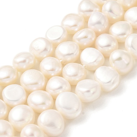 Natural Cultured Freshwater Pearl Beads Strands PEAR-A006-09G-1