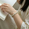 Handmade Porcelain Bone Beaded Stretch Bracelets WG788E8-01-3
