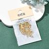 SHEGRACE Brass Pave Cubic Zirconia Oval Connector Charms XGRQ2O646-437C-G-6