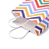 Wave Shaped Print Paper Packing Tote Bags CARB-R001-01C-3