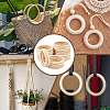Unfinished Schima Wood Rings for DIY Accessories WOOD-WH0002-65C-5