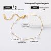 304 Stainless Steel Imitation Pearl Beaded Chain Bracelets for Women LH6839-6-1