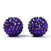 Chunky Resin Rhinestone Bubblegum Ball Beads X-RESI-S260-20mm-S14-3
