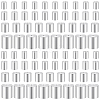 80Pcs 4 Styles Brass Cord Ends KK-BBC0025-66-7