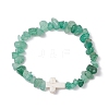 7Pcs Gmestone Chips Stretch Bracelets for Women BJEW-JB11405-3