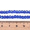 Electroplate Transparent Glass Beads Strands EGLA-A035-T4mm-L21-4