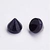 Synthetic Blue Goldstone Cabochons G-P287-B02-2