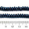 Electroplated Natural Lava Rock Beads Strands G-A256-E01-01H-4