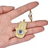 5Pcs Brass Pendant KK-SZ0004-18-3
