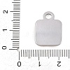 304 Stainless Steel Pendant Cabochon Settings STAS-D264-08A-P-3