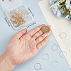 100Pcs 2 Colors 316 Surgical Stainless Steel Wine Glass Charms Rings STAS-BBC0005-95A-3