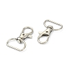 20Pcs Iron Swivel D Rings Lobster Claw Clasps IFIN-FS0001-22-4
